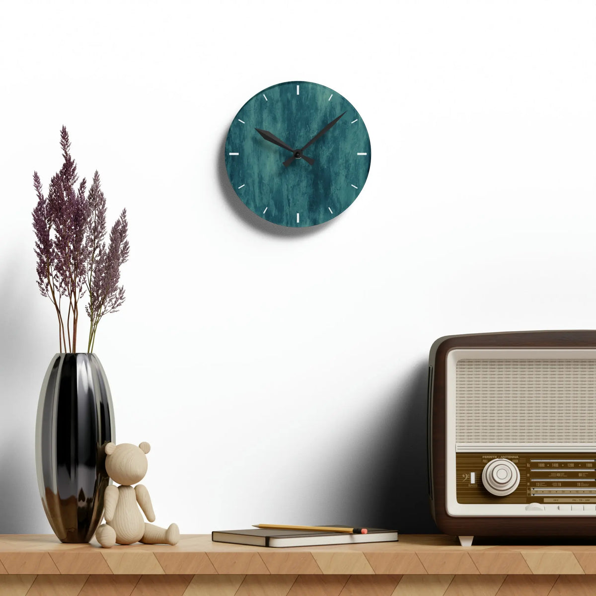 DyeLave Acrylic Wall Clock - Graphic Jaw