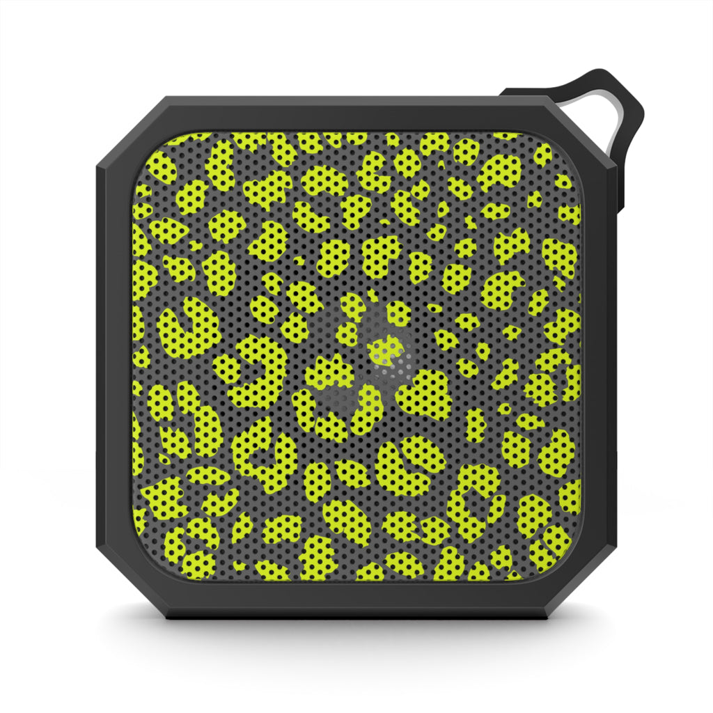 Chartreuse Cheetah Outdoor Bluetooth Speaker