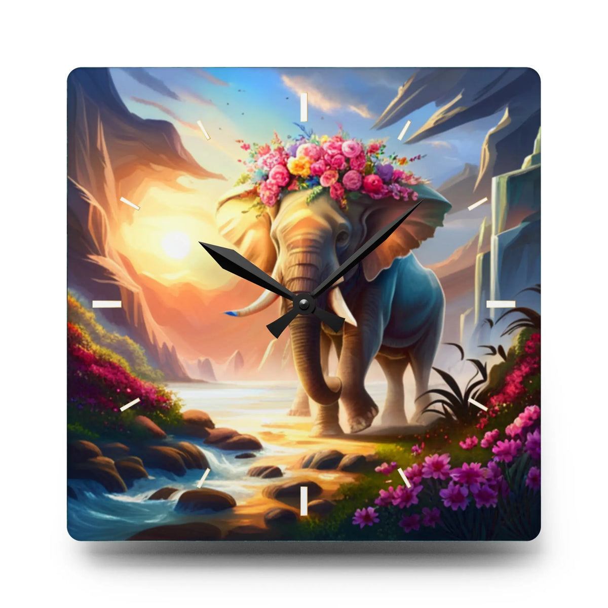 The Matriarch Maze Acrylic Wall Clock - Graphic Jaw