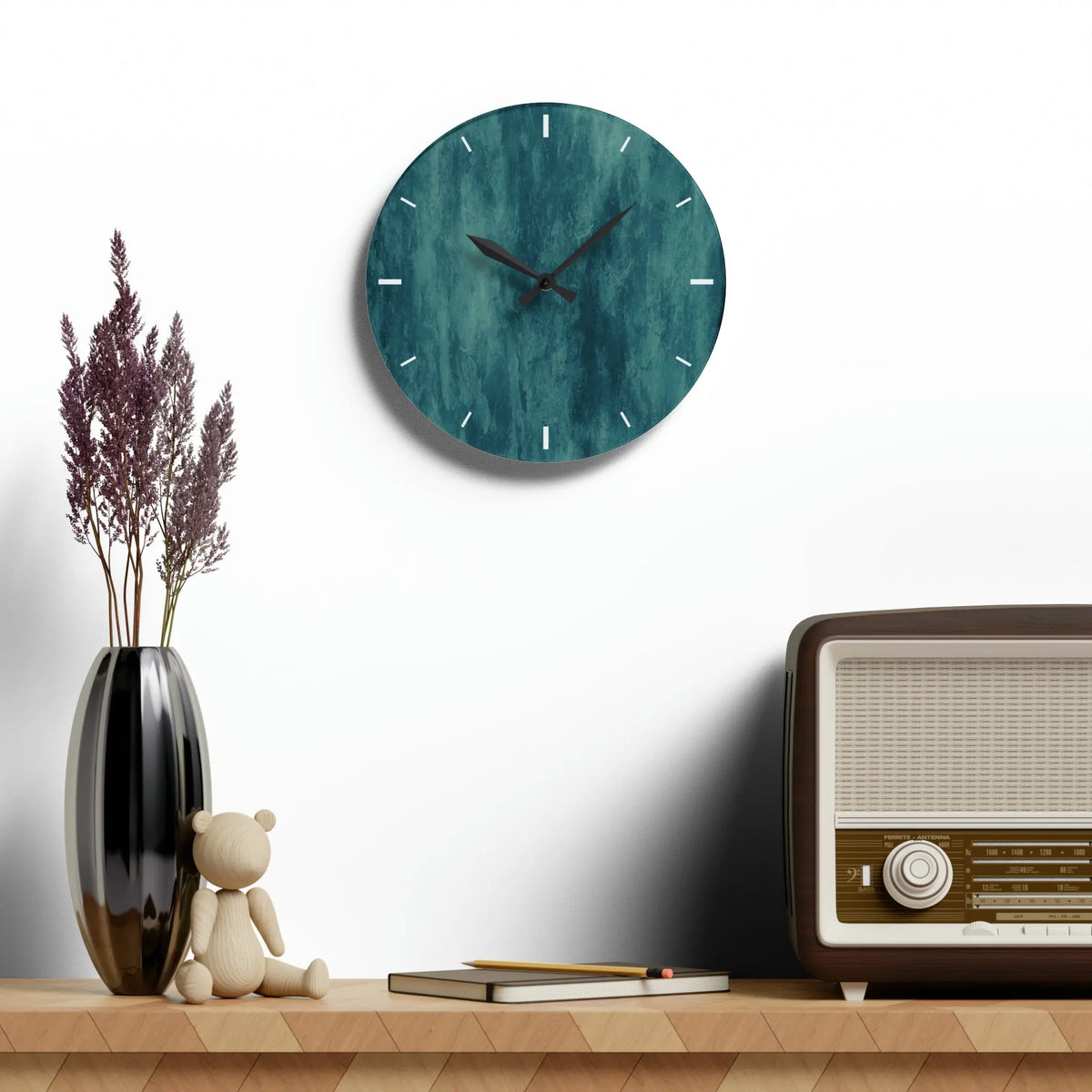 DyeLave Acrylic Wall Clock - Graphic Jaw
