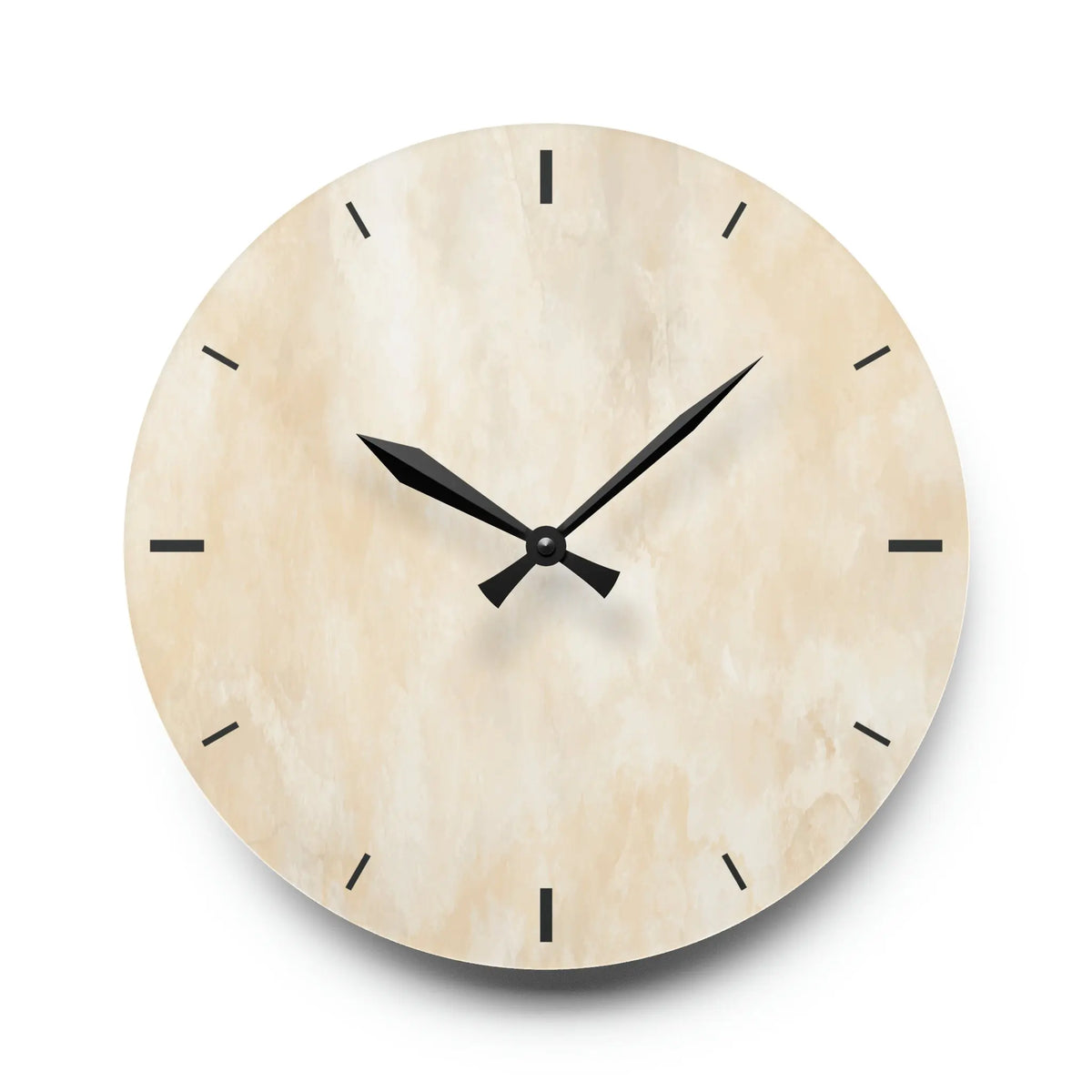 White Marble Acrylic Wall Clock - Graphic Jaw
