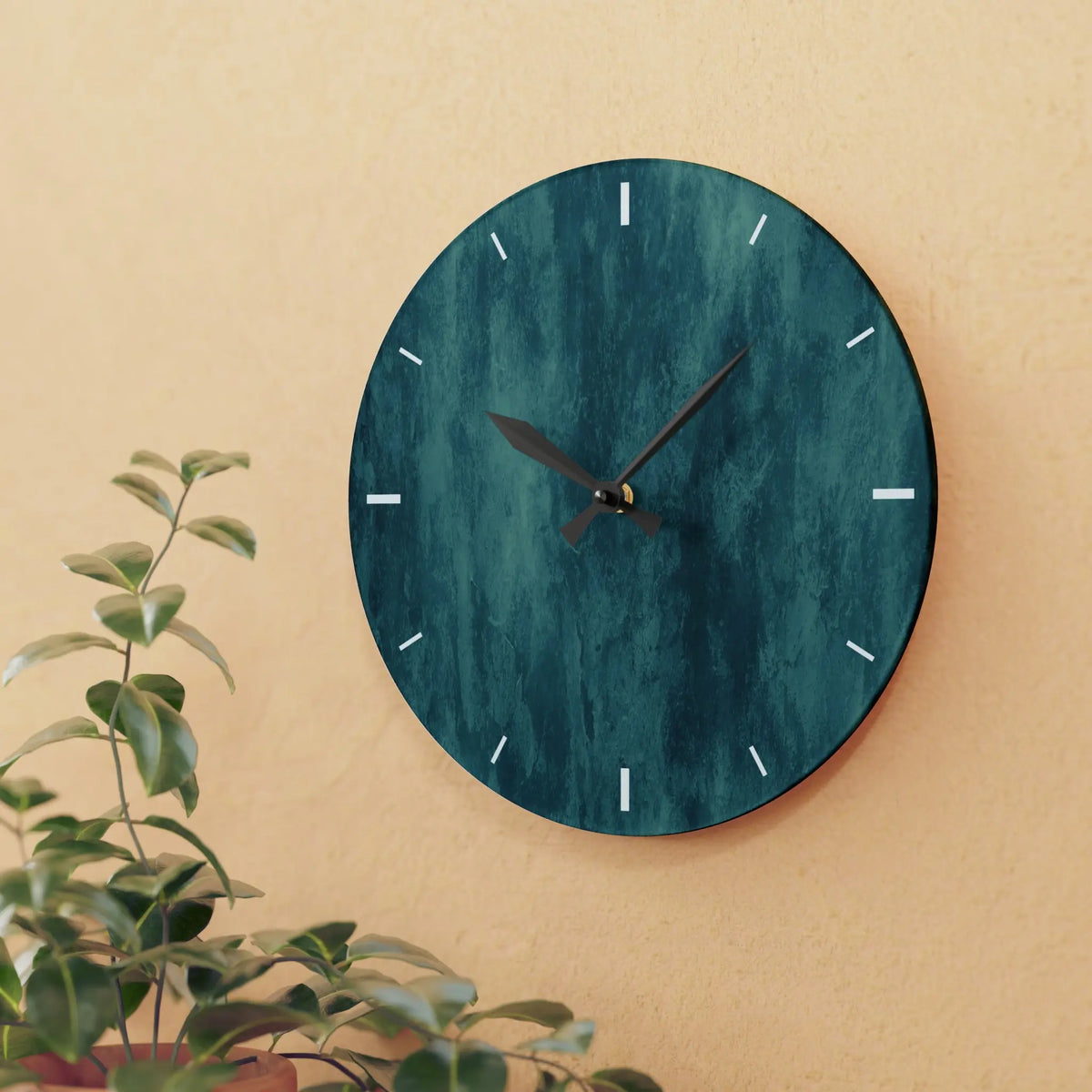 DyeLave Acrylic Wall Clock - Graphic Jaw