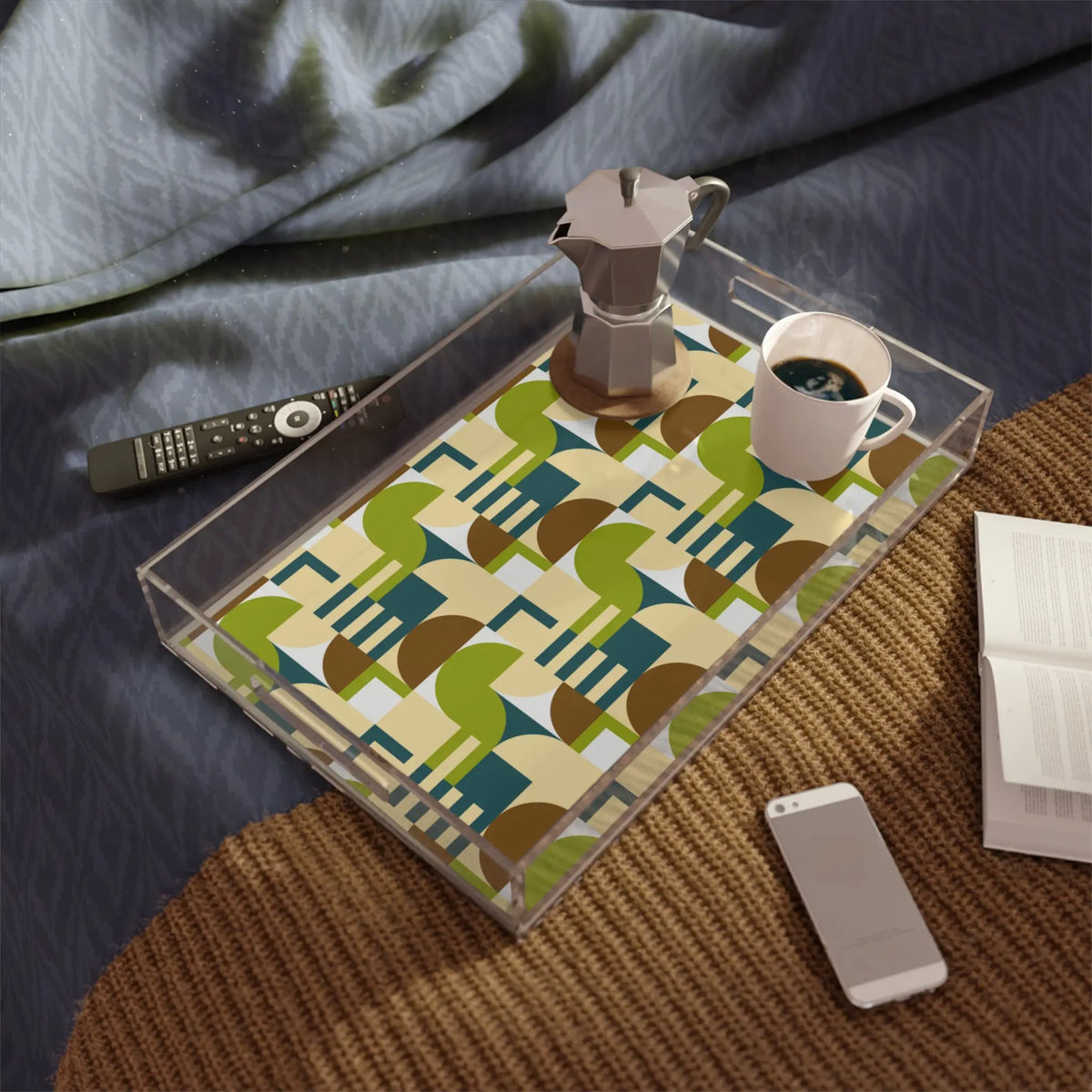 Mc'Euclid Avocado Acrylic Serving Tray - Graphic Jaw