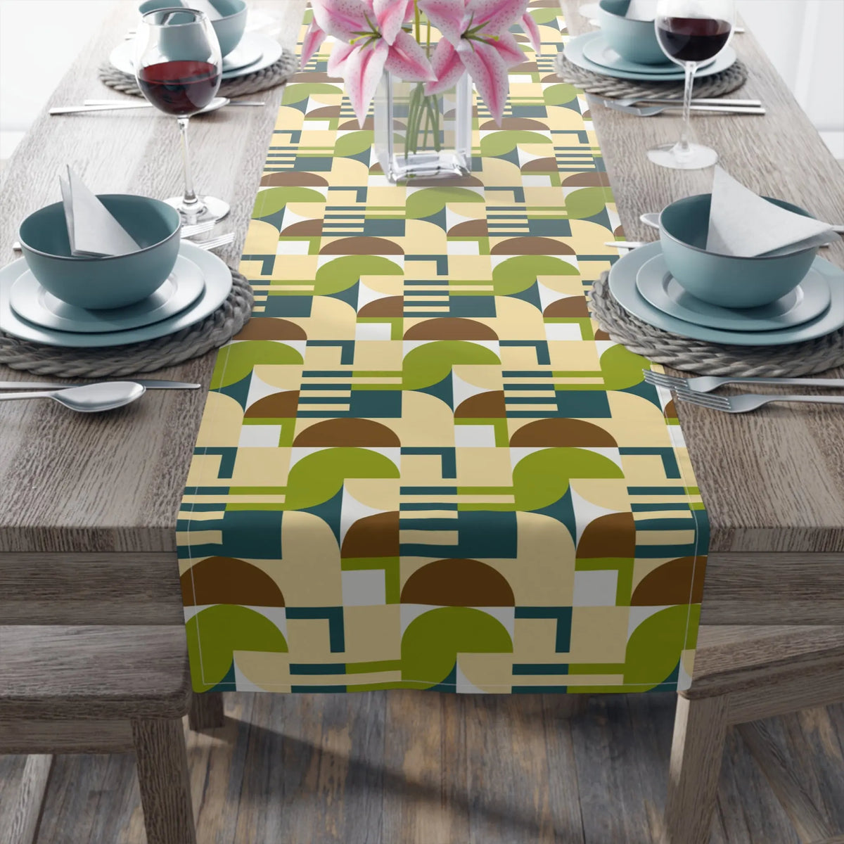 Mc'Euclids Avocado Table Runner - Graphic Jaw