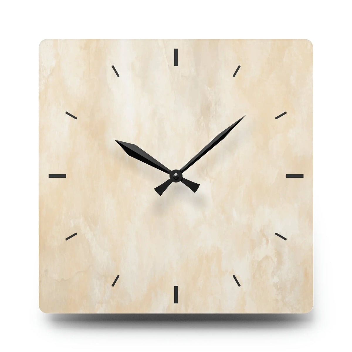 White Marble Acrylic Wall Clock - Graphic Jaw