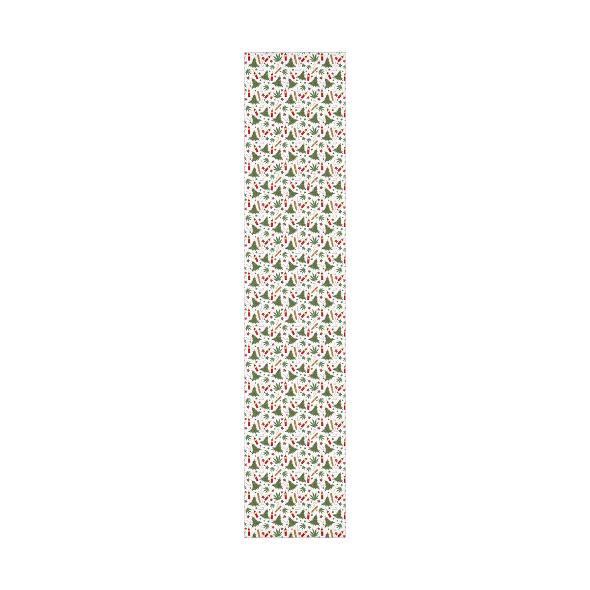 Cannabis, Christmas Trees, Wine & Candy Canes Gift Wrapping Paper 30x144
