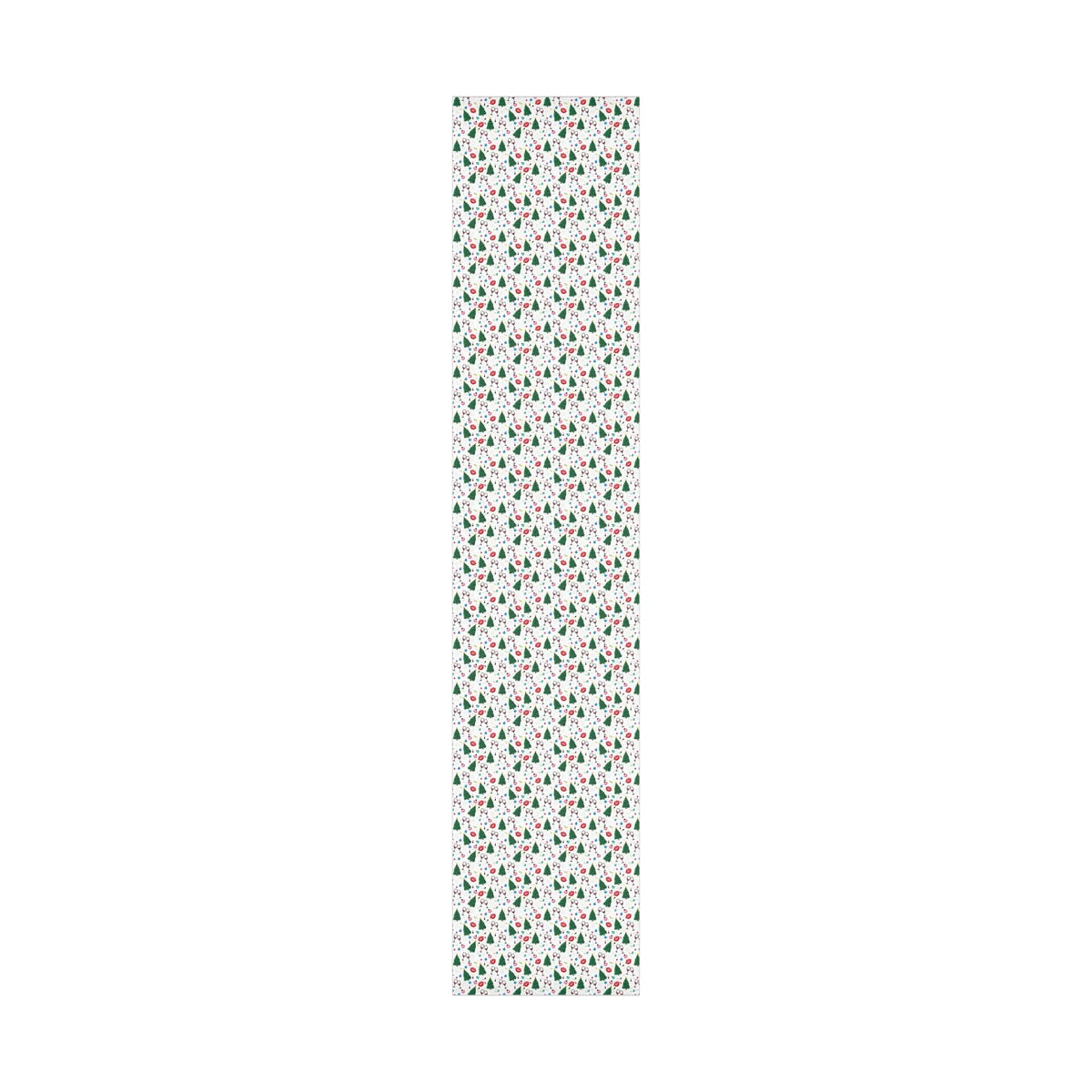 Christmas Trees, Kisses, and Wine White Gift Wrapping  Papers 30x144