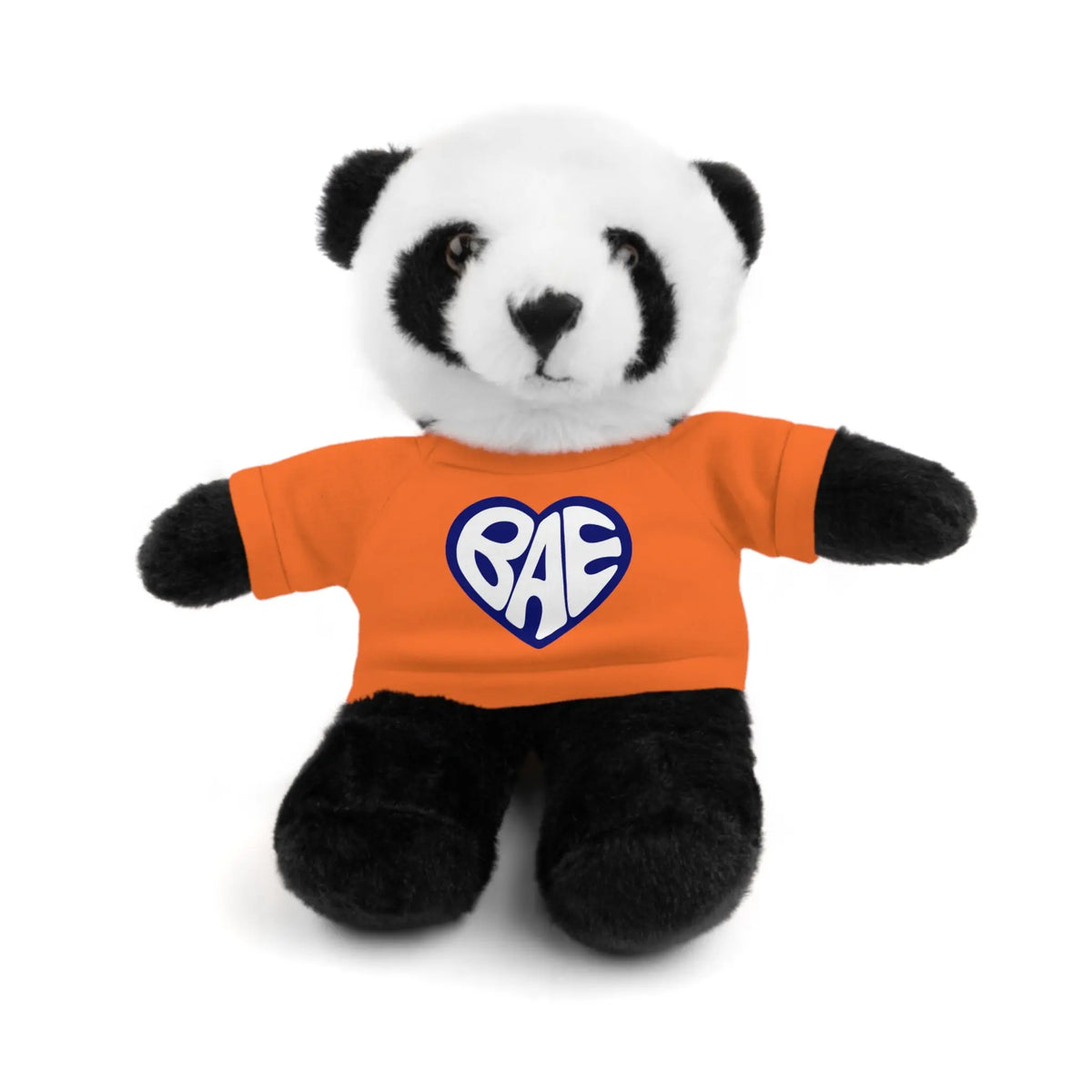 Cute BAE Stuffed Animal with T-Shirt - Ideal Intimate Gift Panda Wearing  A Orange T-shirt