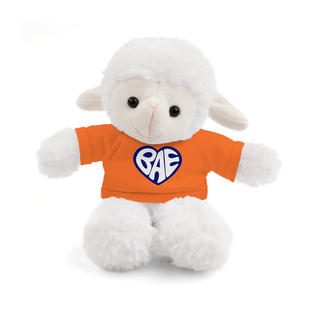 Cute BAE Stuffed Animal with T-Shirt - Ideal Intimate Gift Sheep Wearing  A Orange T-shirt