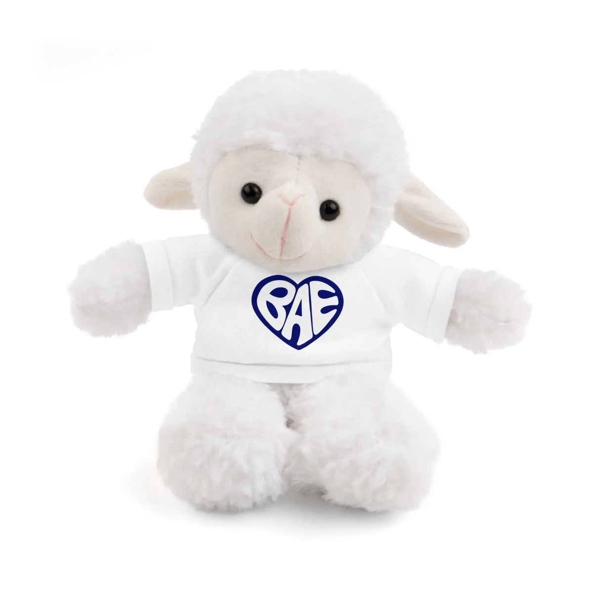 Cute BAE Stuffed Animal with T-Shirt - Ideal Intimate Gift Sheep Wearing  A White T-shirt