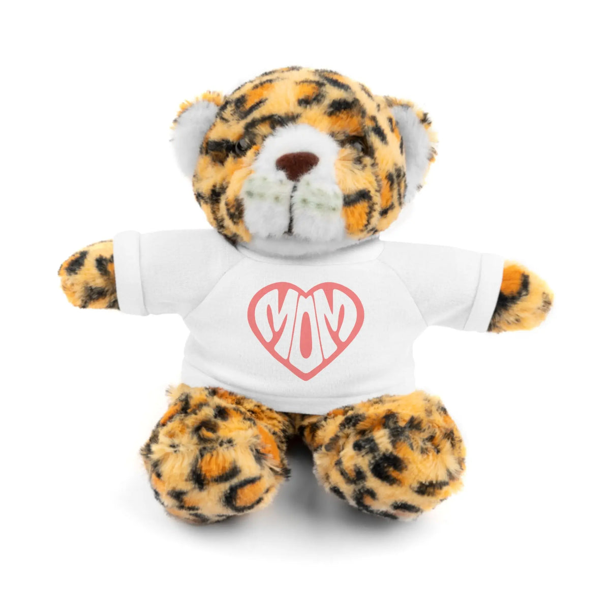Cute Jaguar Plush Toy with Mom Tee - Perfect Gift for Mother's Day Jaguar With White T-shirt