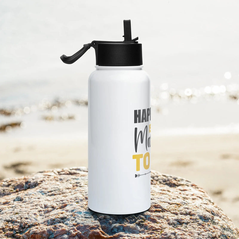 Happiness Is Being Married To Her Stainless steel Water Bottle