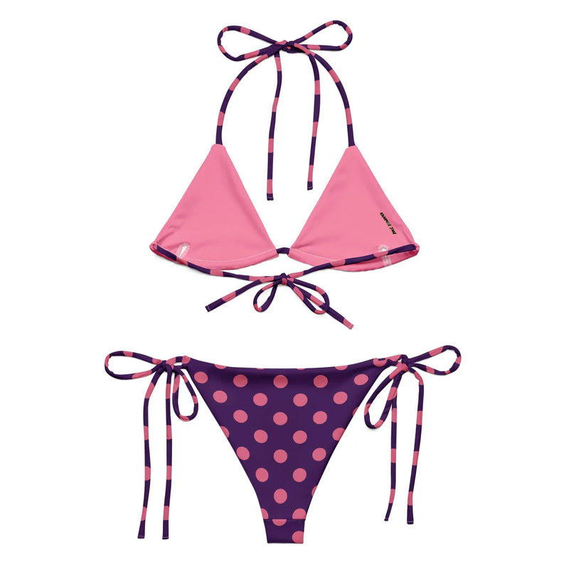 Lila & Azalea Polka Dot String Bikini