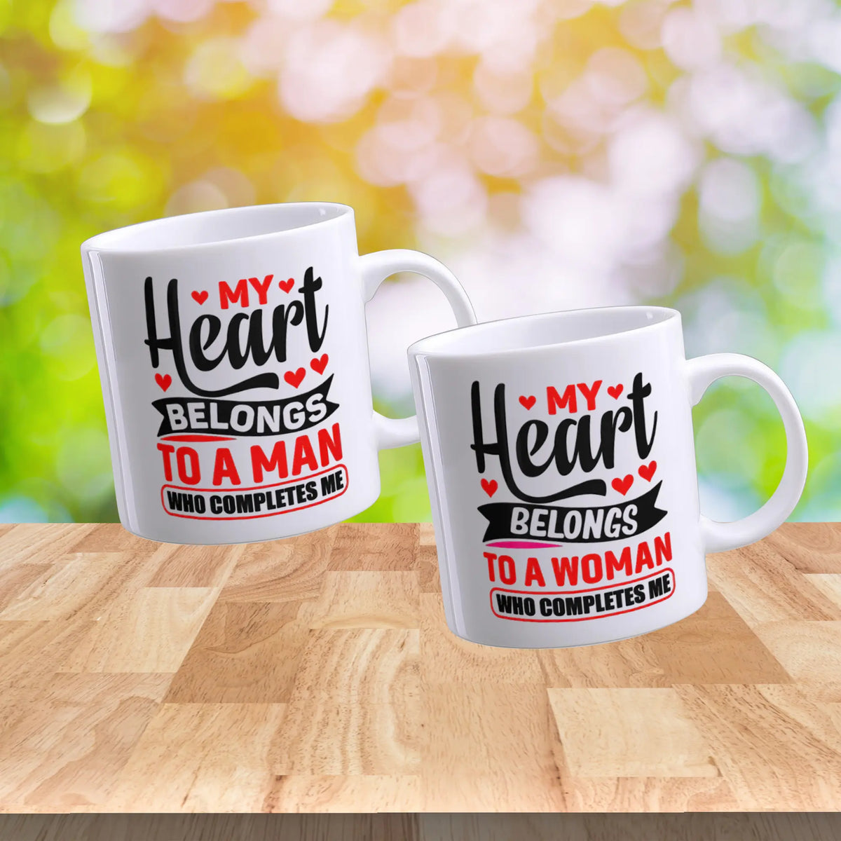 My Heart Belongs To A Man And Woman Who Completes Me | Intimate Mugs