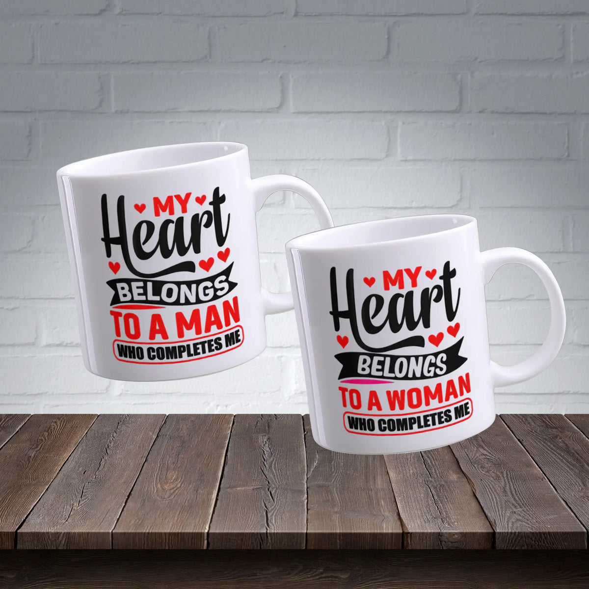 My Heart Belongs To A Man And Woman Who Completes Me | Intimate Mugs