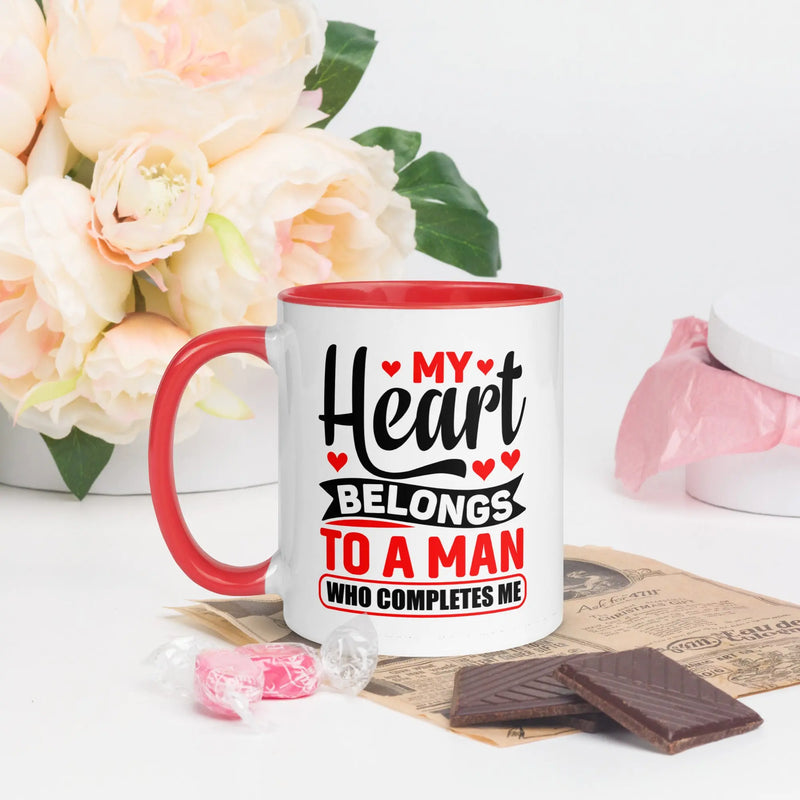 My Heart Belongs To A Man Who Completes Me | Intimates Glossy Mug 110z