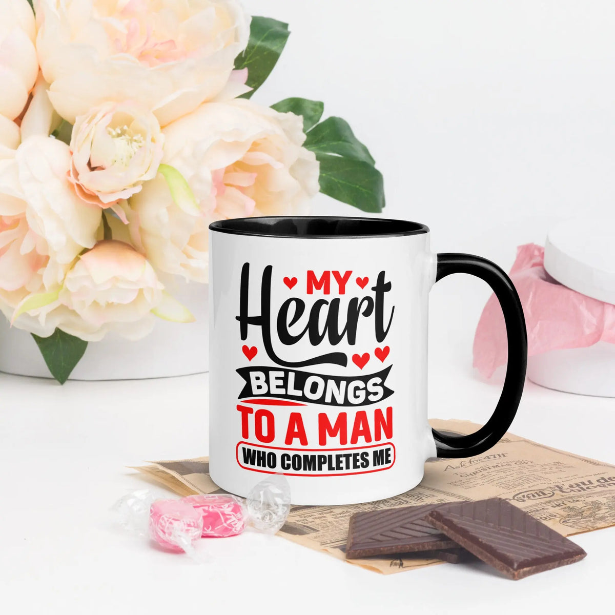 My Heart Belongs To A Man Who Completes Me | Intimates Glossy Mug