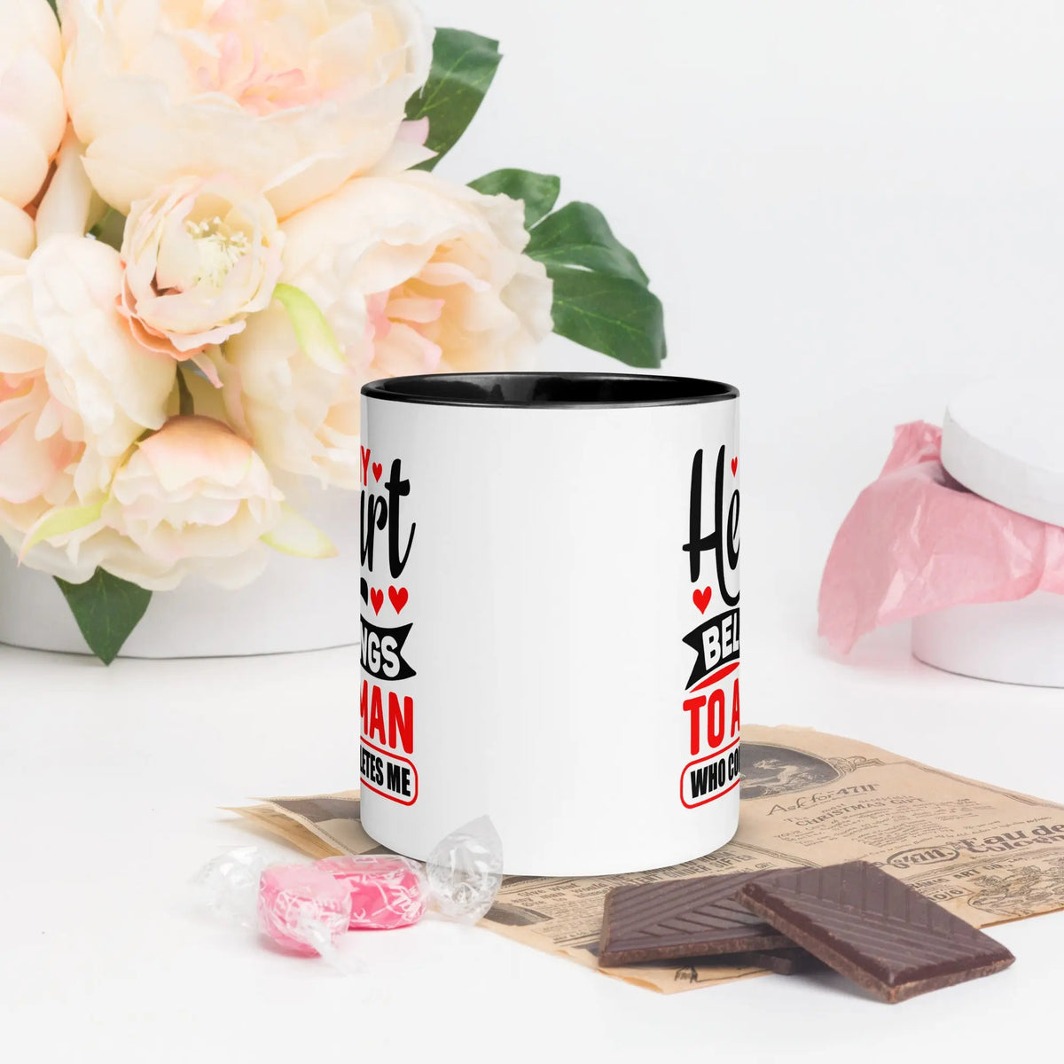 My Heart Belongs To A Man Who Completes Me | Intimates Glossy Mug