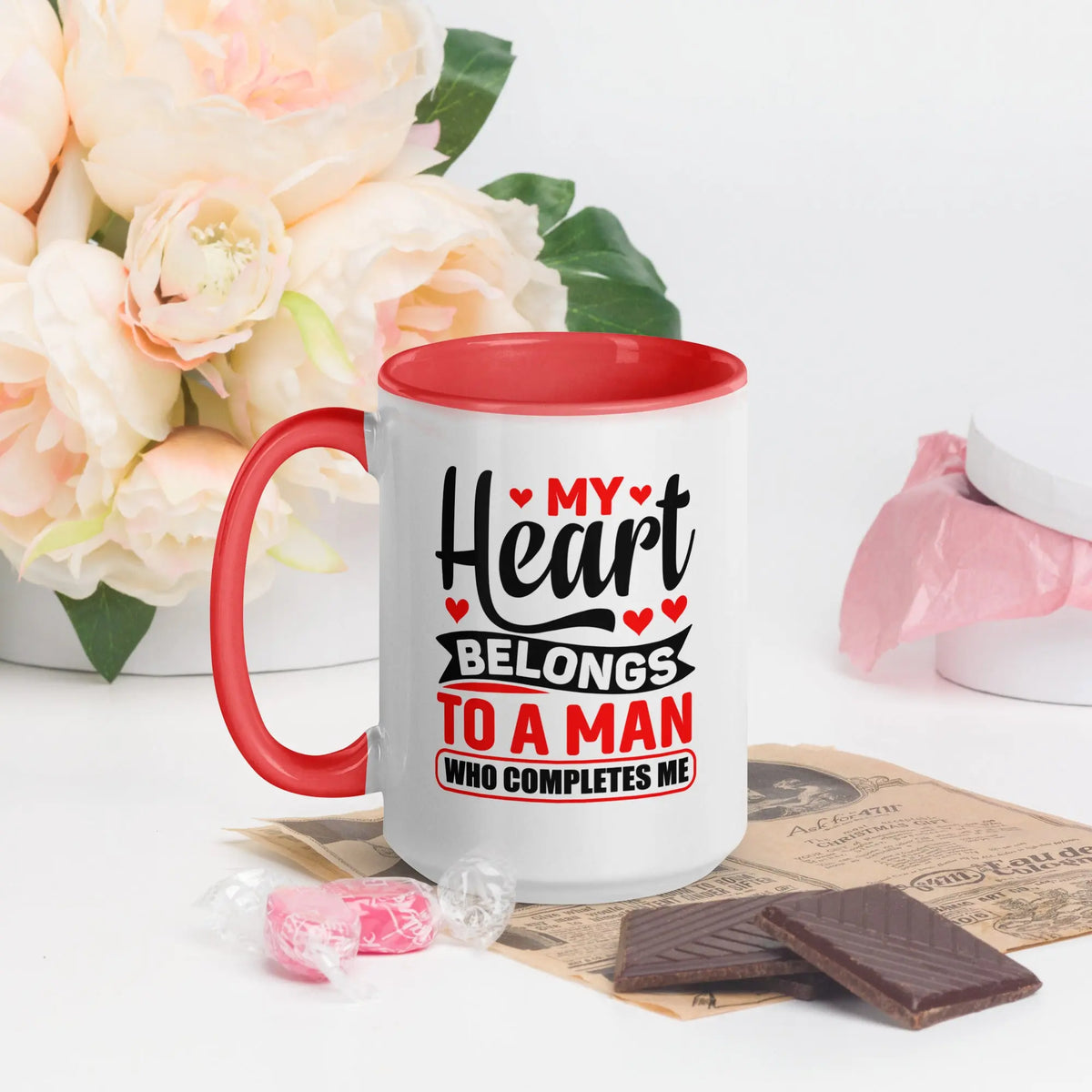 My Heart Belongs To A Man Who Completes Me | Intimates Glossy Mug