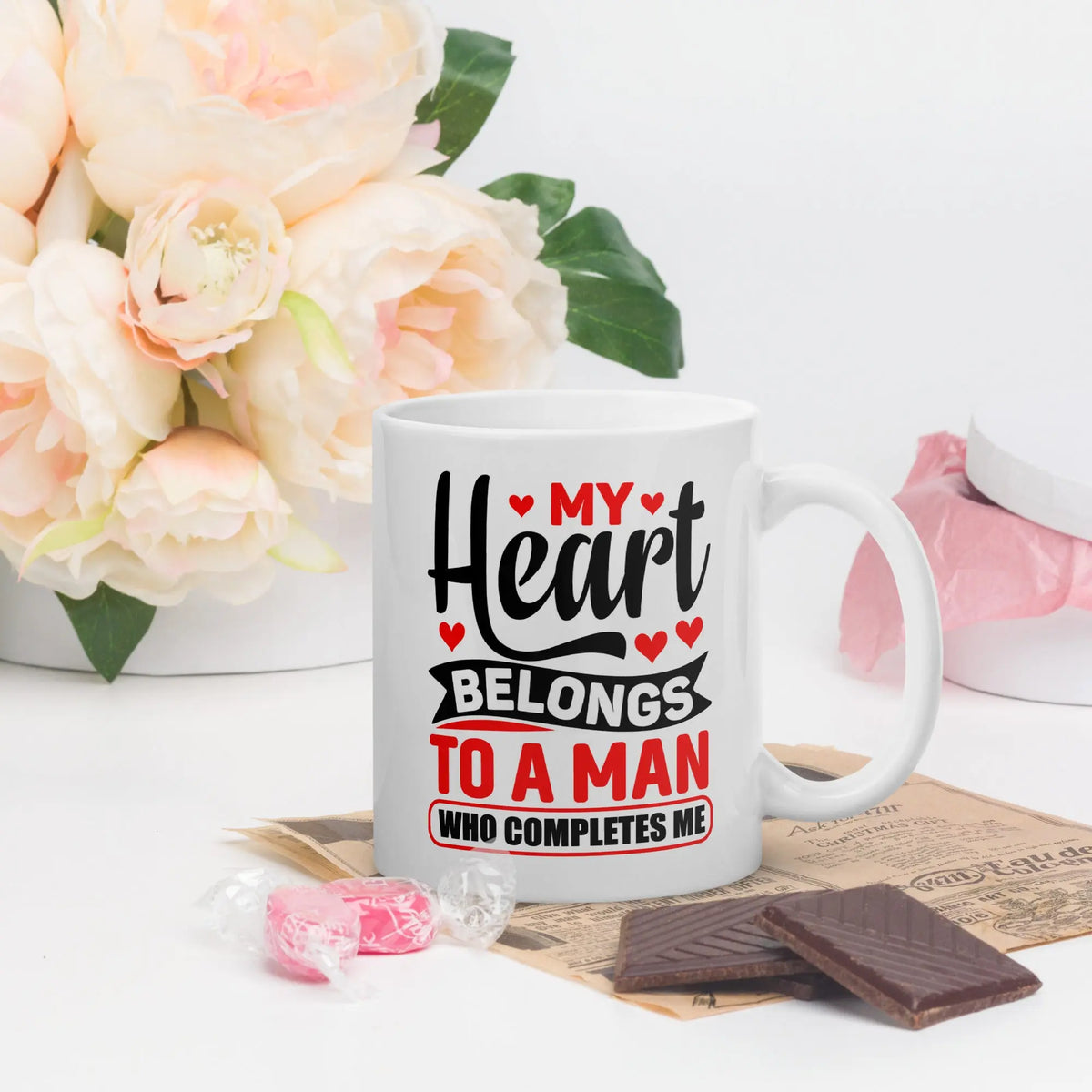 My Heart Belongs To A Man Who Completes Me | Intimates Glossy Mug