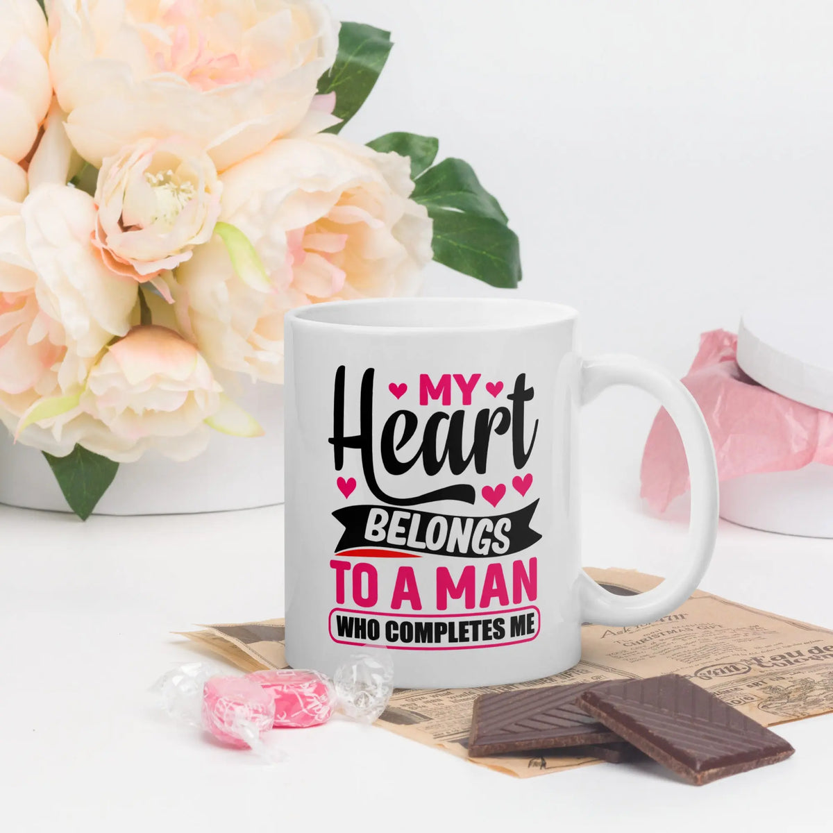 My Heart Belongs To A Man Who Completes Me | Intimates Glossy Mug