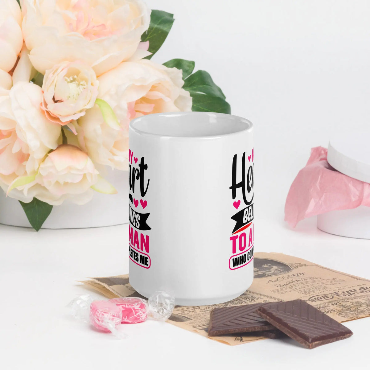 My Heart Belongs To A Man Who Completes Me | Intimates Glossy Mug