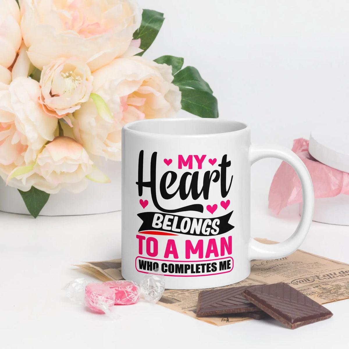 My Heart Belongs To A Man Who Completes Me | Intimates Glossy Mug