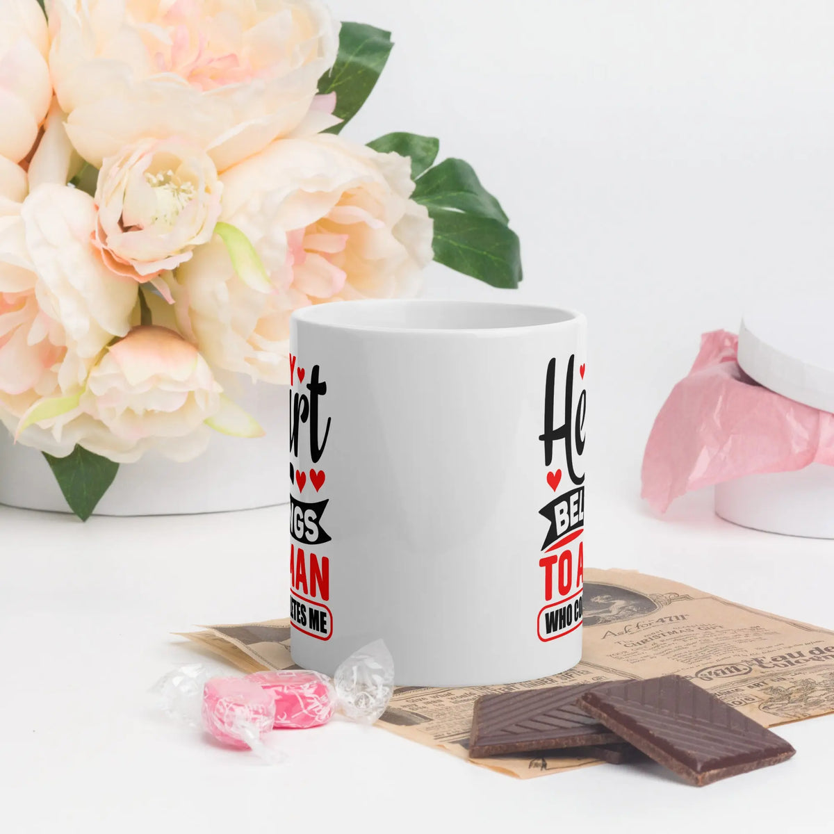 My Heart Belongs To A Man Who Completes Me | Intimates Glossy Mug