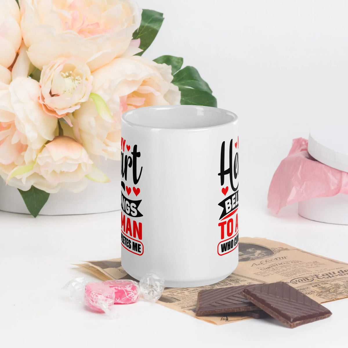 My Heart Belongs To A Man Who Completes Me | Intimates Glossy Mug