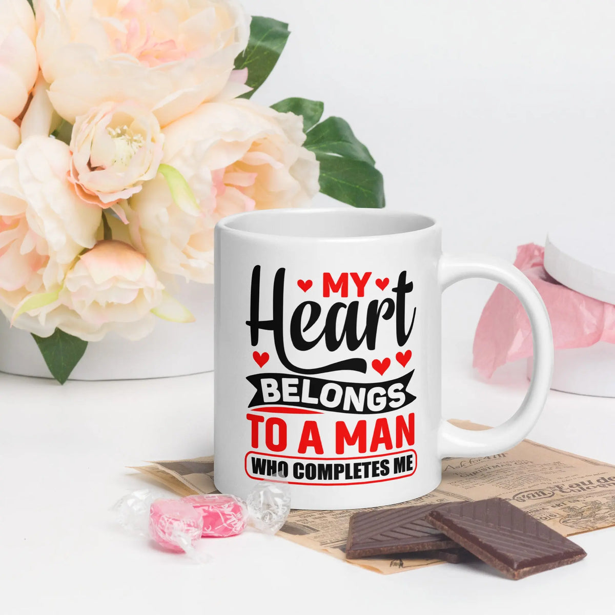 My Heart Belongs To A Man Who Completes Me | Intimates Glossy Mug
