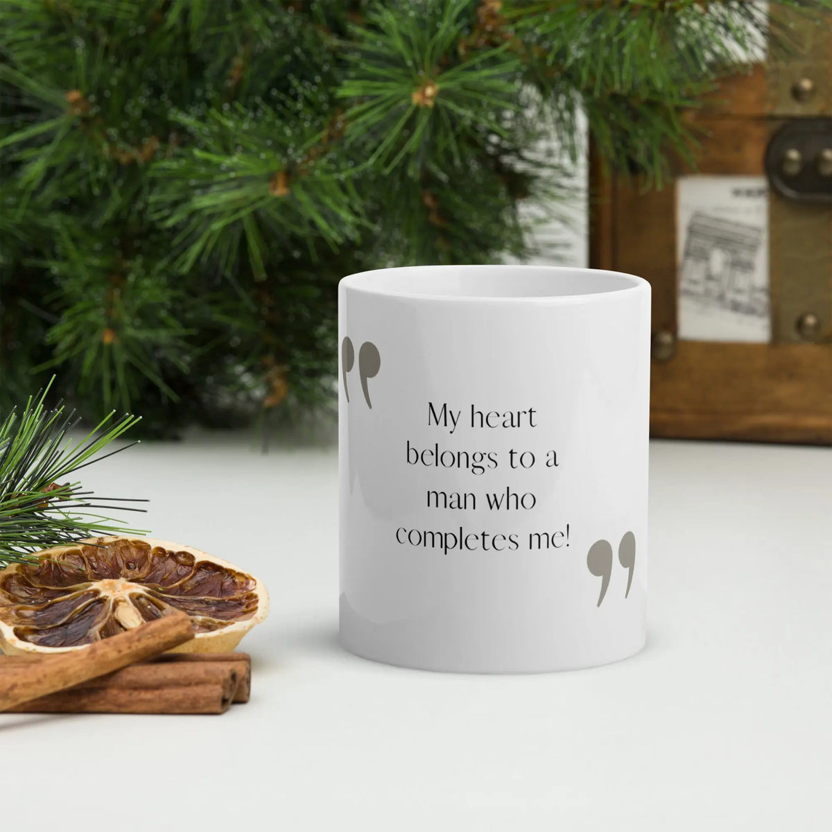 My Heart Belongs To A Man Who Completes Me | Intimates Glossy Mug