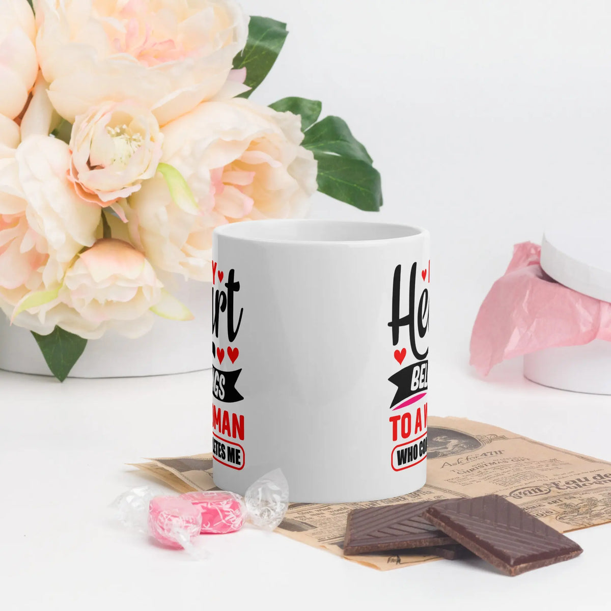 My Heart Belongs To A Woman Who Completes Me | Intimates Glossy Mug