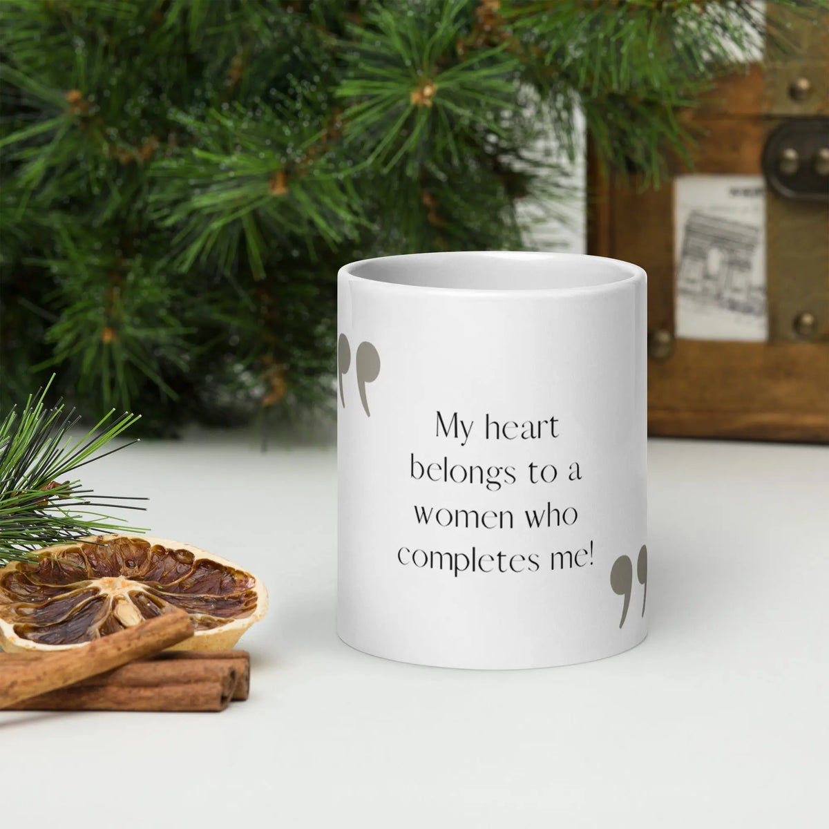 My Heart Belongs To A Woman Who Completes Me | Intimates Glossy Mug