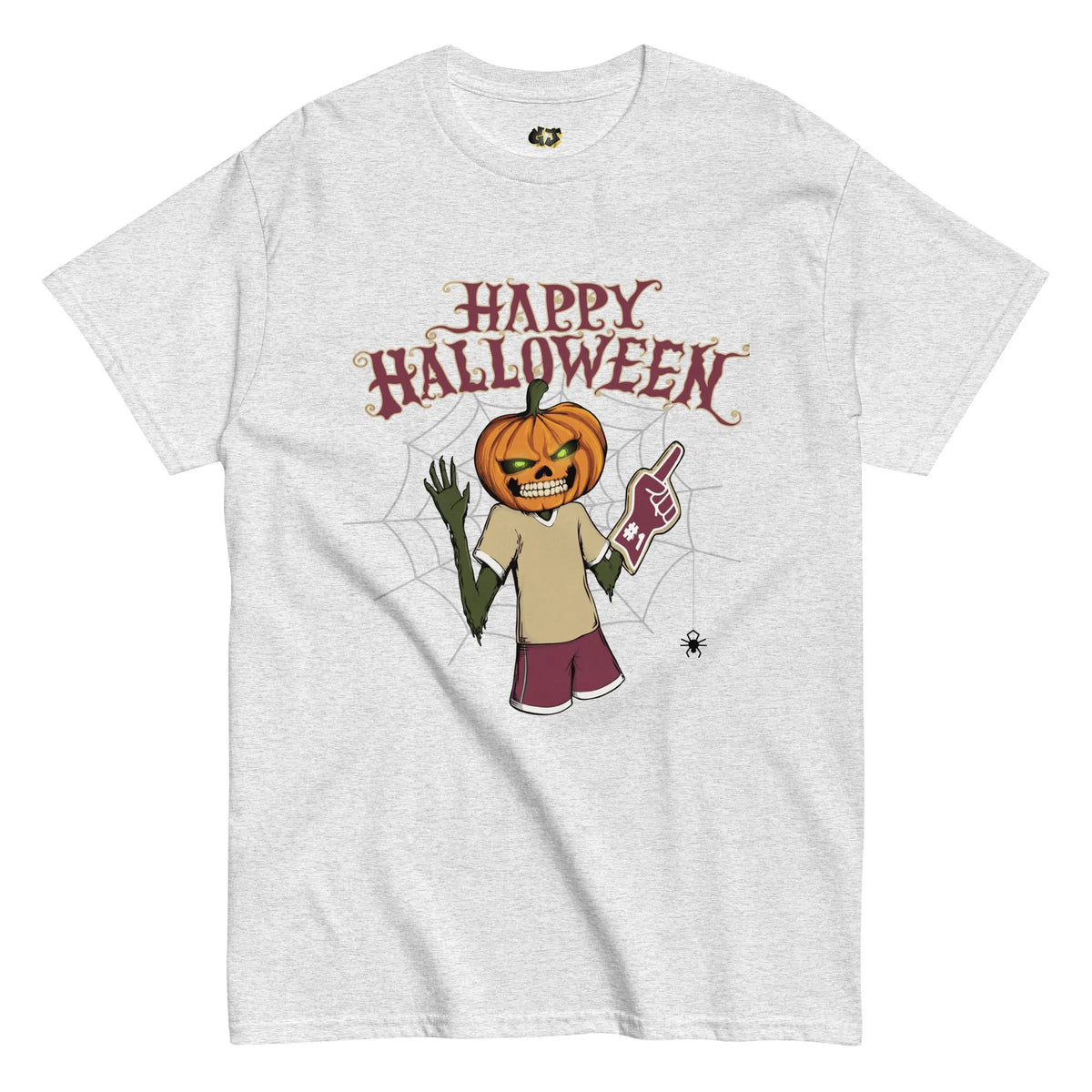 Halloween Pumpkin FSU Ash T-shirt