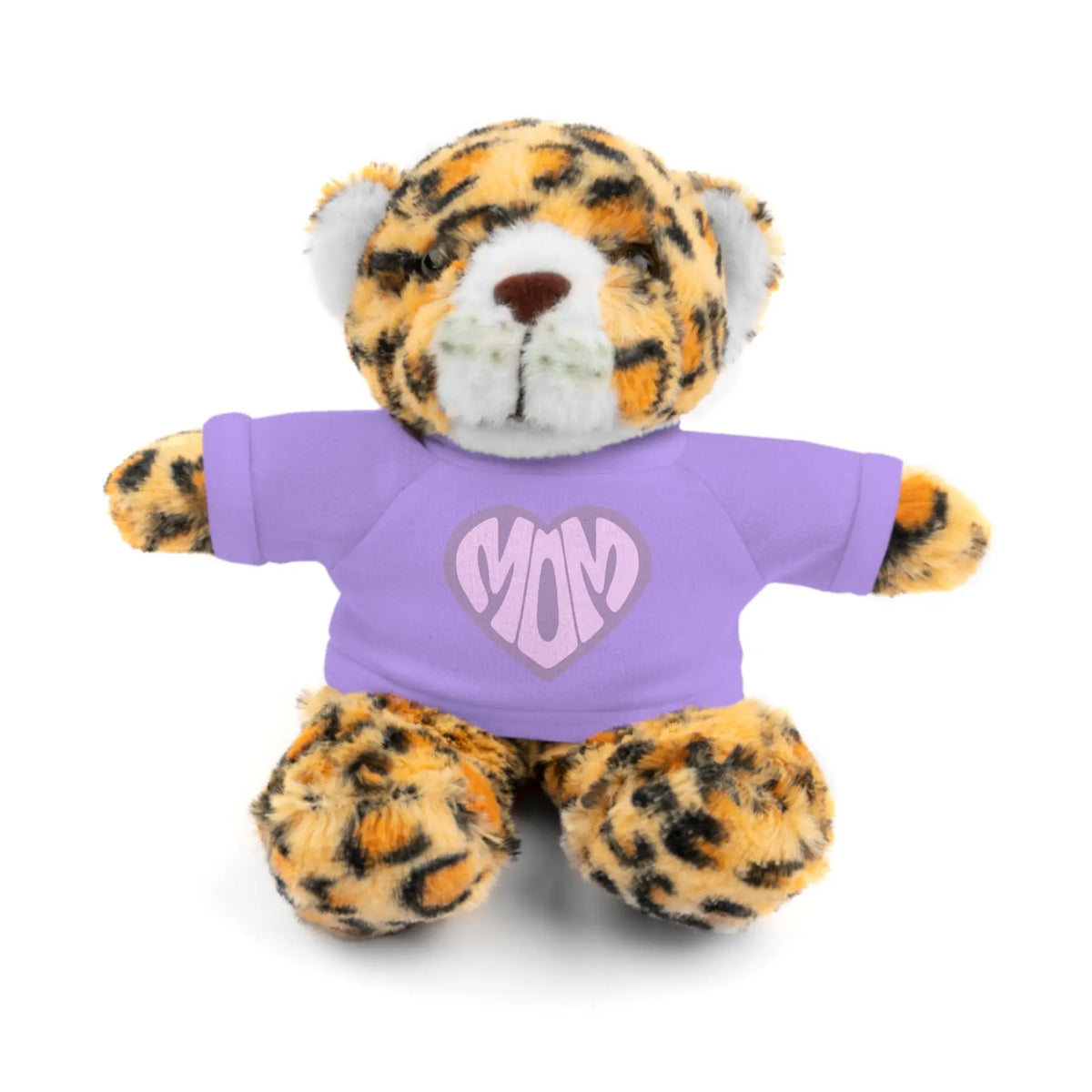 Personalized Mom Jaguar Stuffed Animal | Adorable Gift for Mother's Day Jaguar Wearing a Purple T-shirt