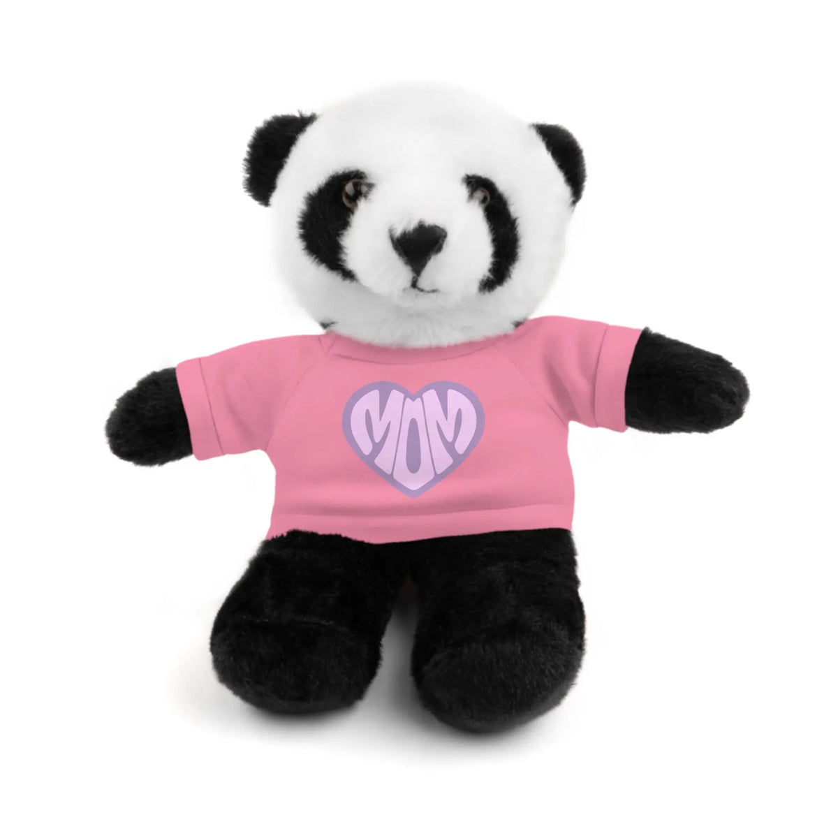 Personalized Mom Panda Stuffed Animal | Adorable Gift for Mother's Day Panda Wearing a Pink T-shirt