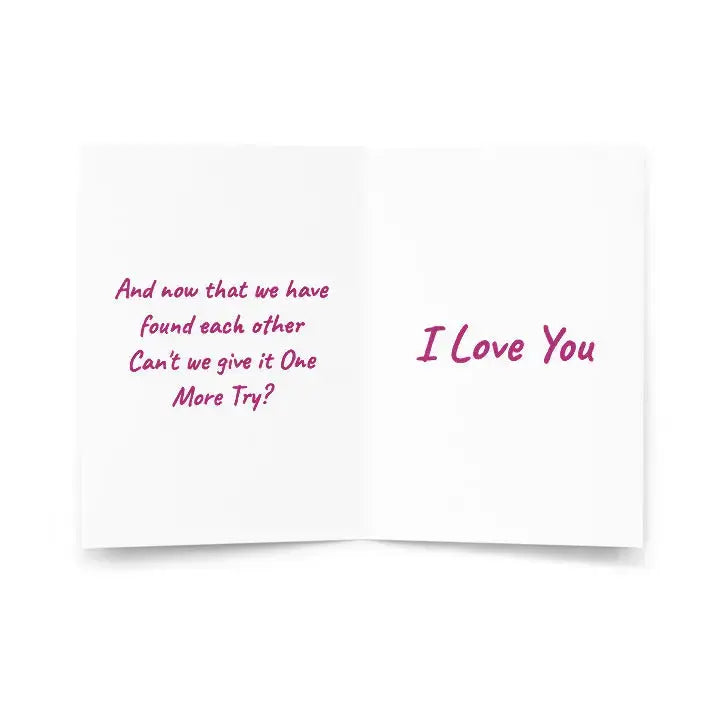 Timmy T - One More Try | I Miss You Card