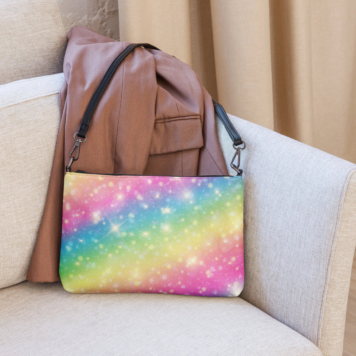 Rainbow Sparkle Crossbody bag - Graphic Jaw