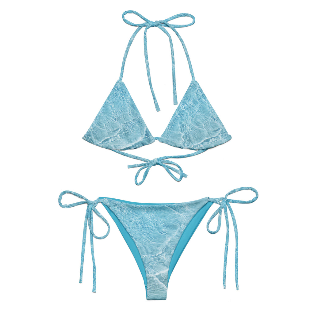 Crystal Blue Water Two-piece Bikini Set 