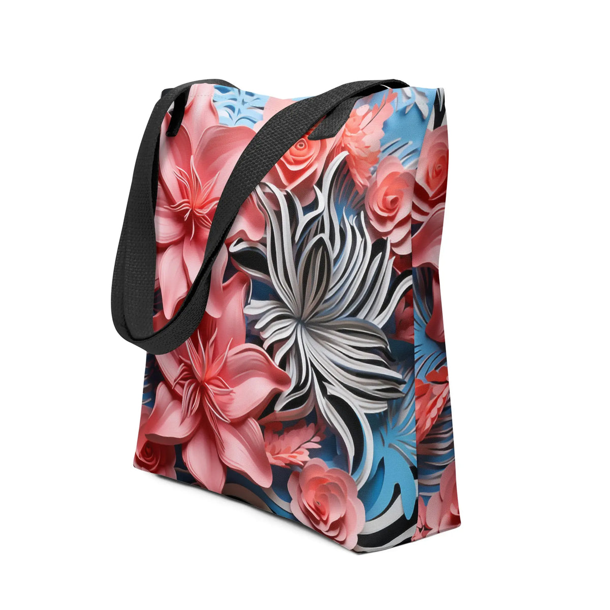 Floral Zebra Tote bag - Graphic Jaw