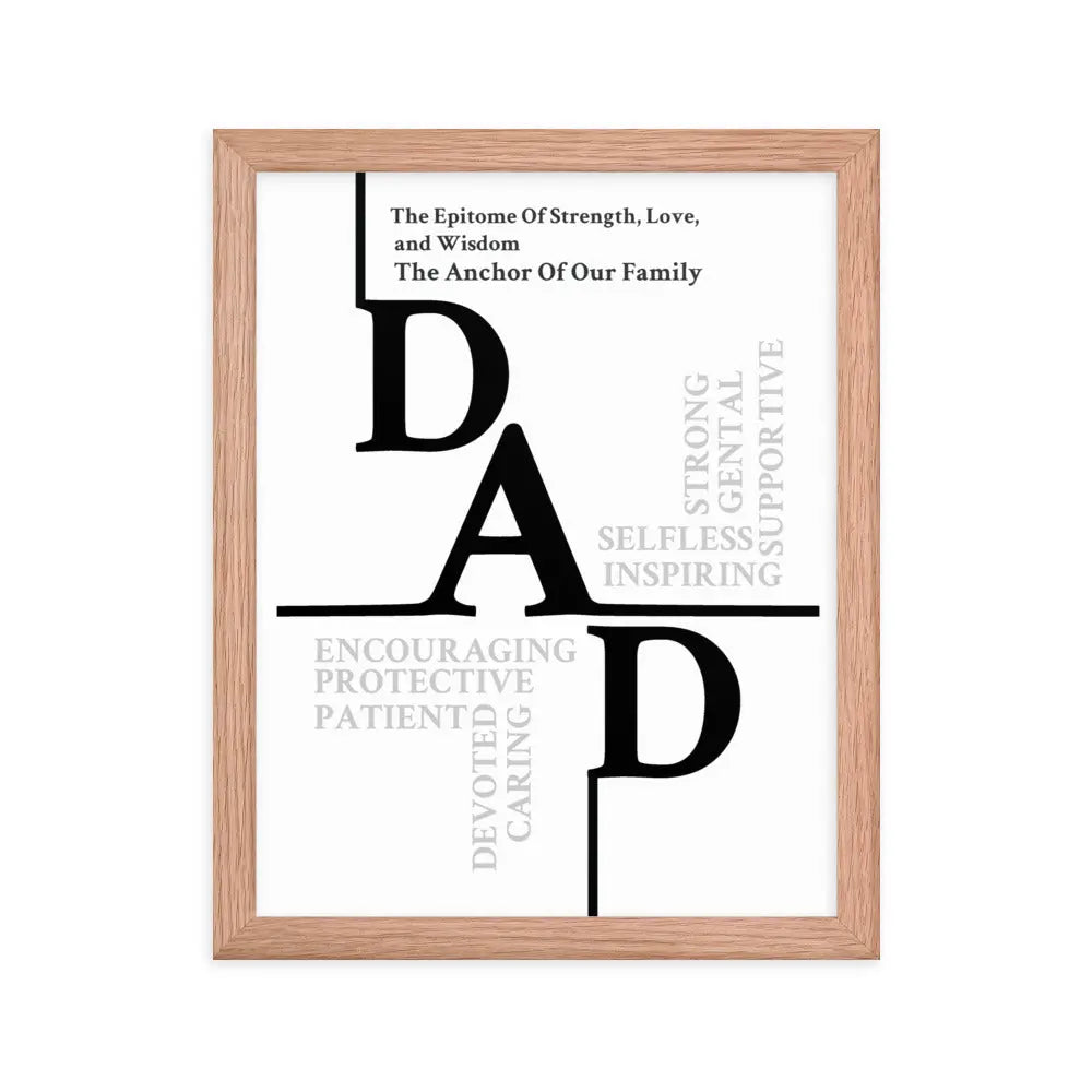 Dad Sentiments Framed poster