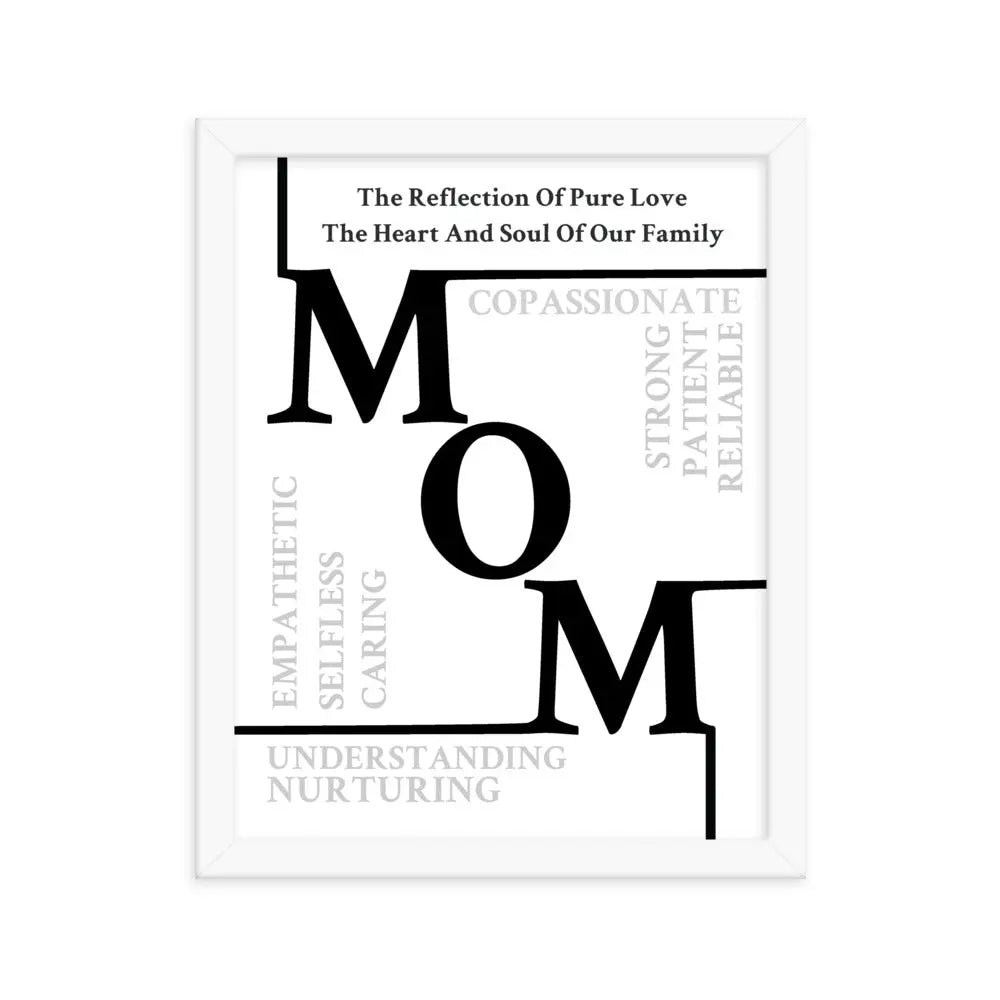 Mom Sentiments Framed poster