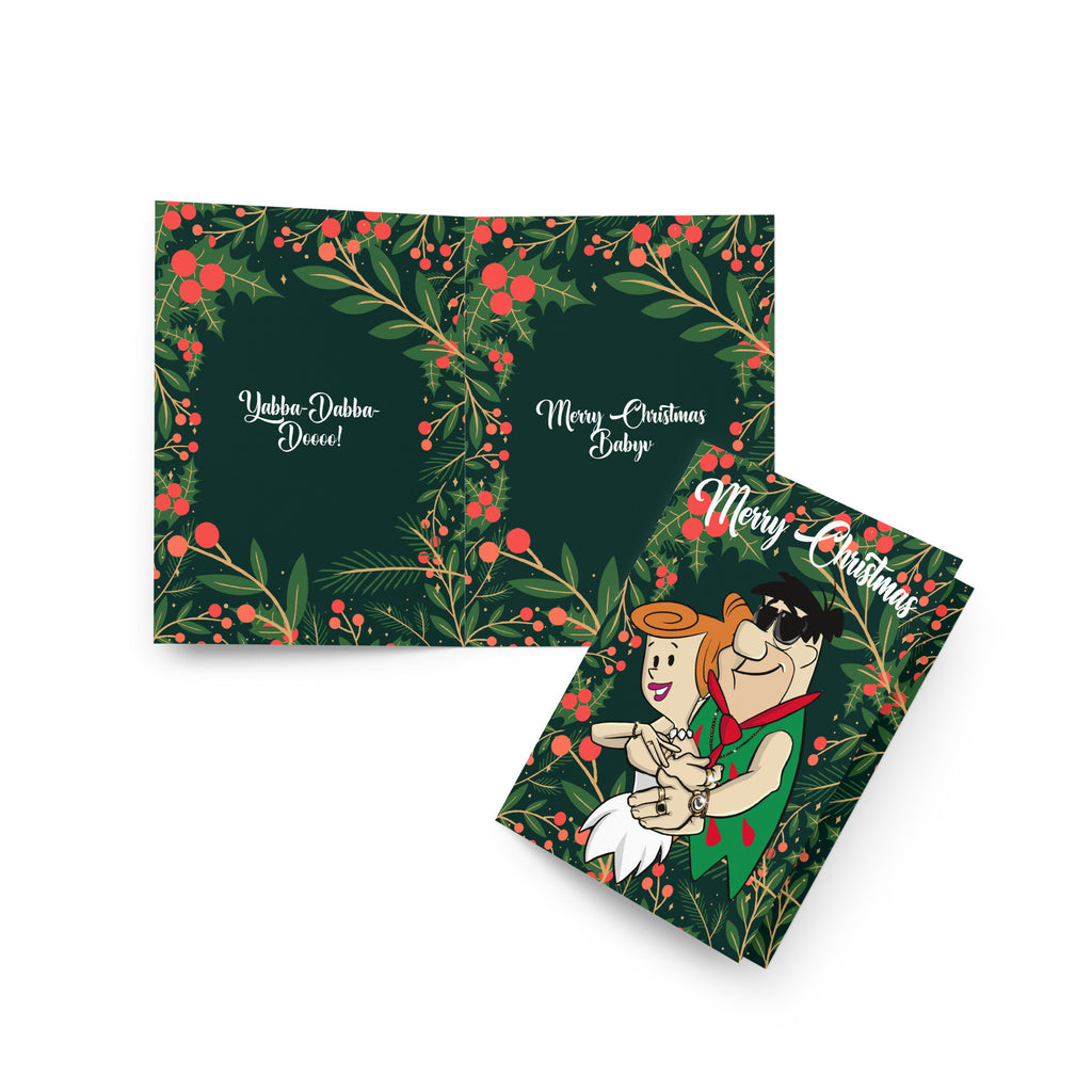 Fred and Wilma Flintstone Christmas Card
