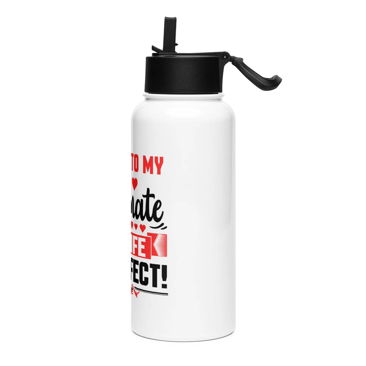 Married To My Soulmate Stainless Steel Water Bottle