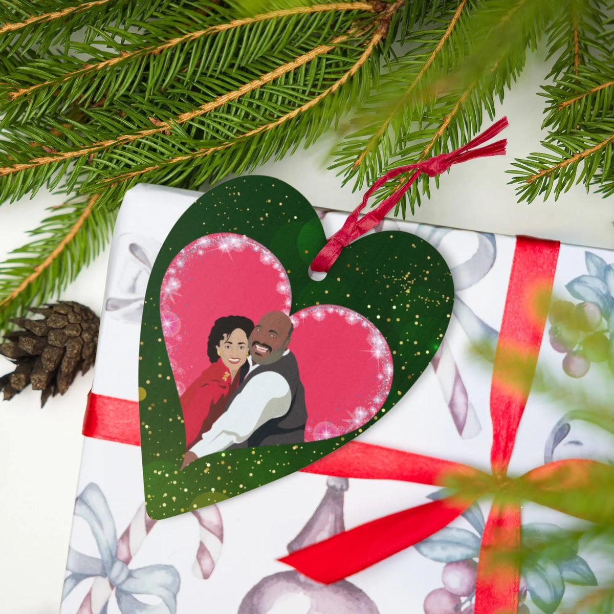 Uncle Phil and Aunt Vivian "Fresh Prince Of Bel-Air" Christmas Ornaments - Graphic Jaw