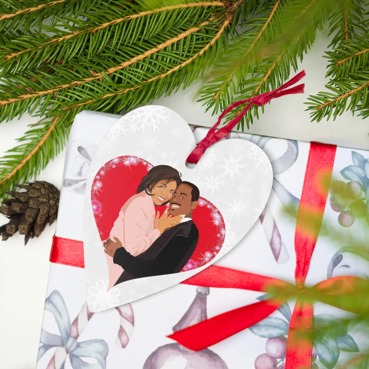Martin  and Gina Christmas Ornaments - Graphic Jaw