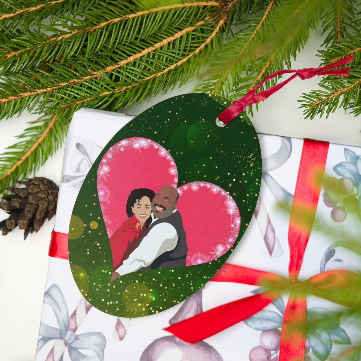 Uncle Phil and Aunt Vivian "Fresh Prince Of Bel-Air" Christmas Ornaments - Graphic Jaw