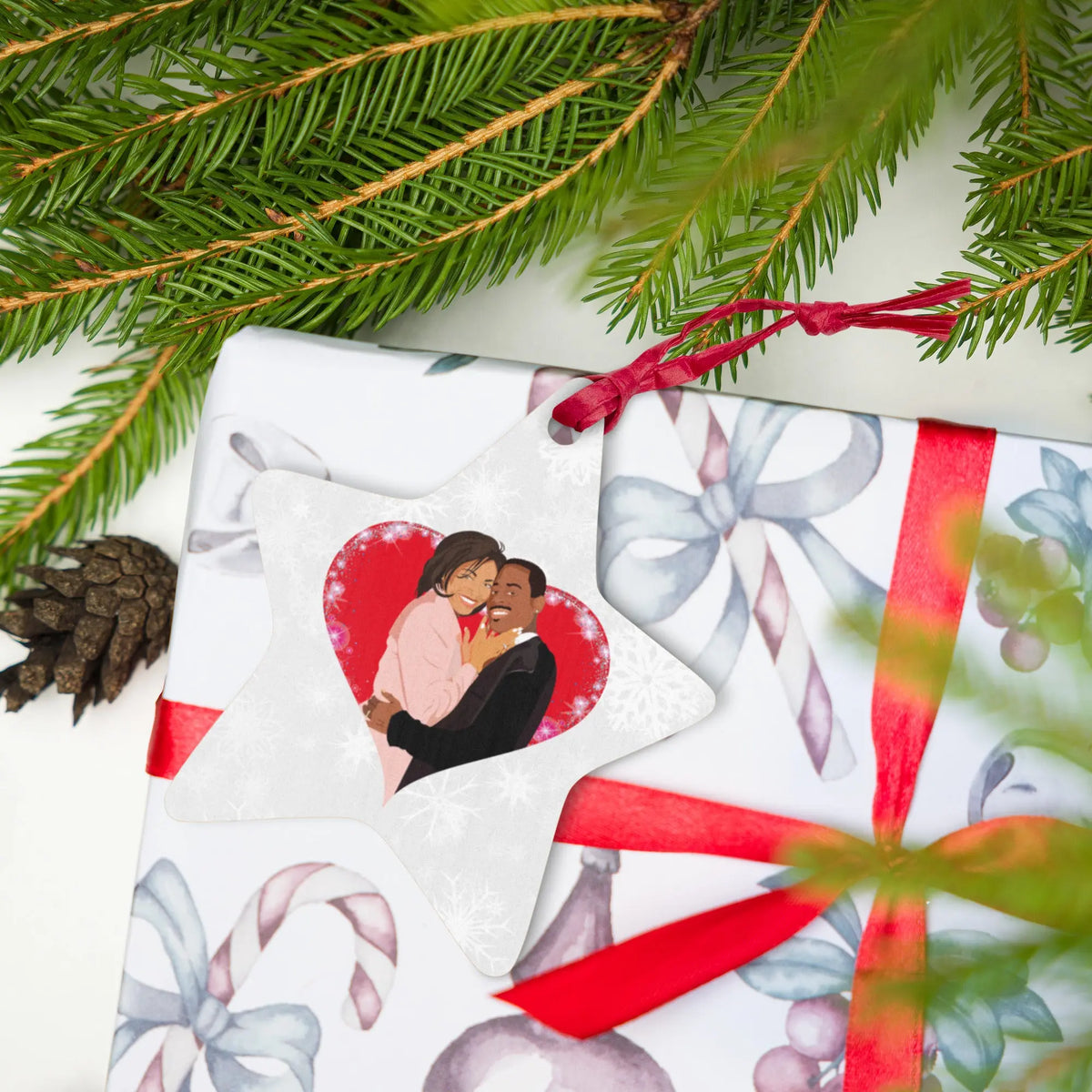 Martin  and Gina Christmas Ornaments - Graphic Jaw