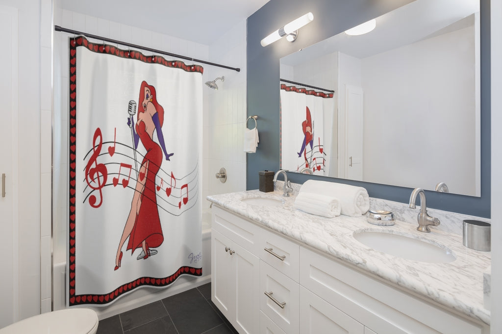 Jessica Rabbit Shower Curtains