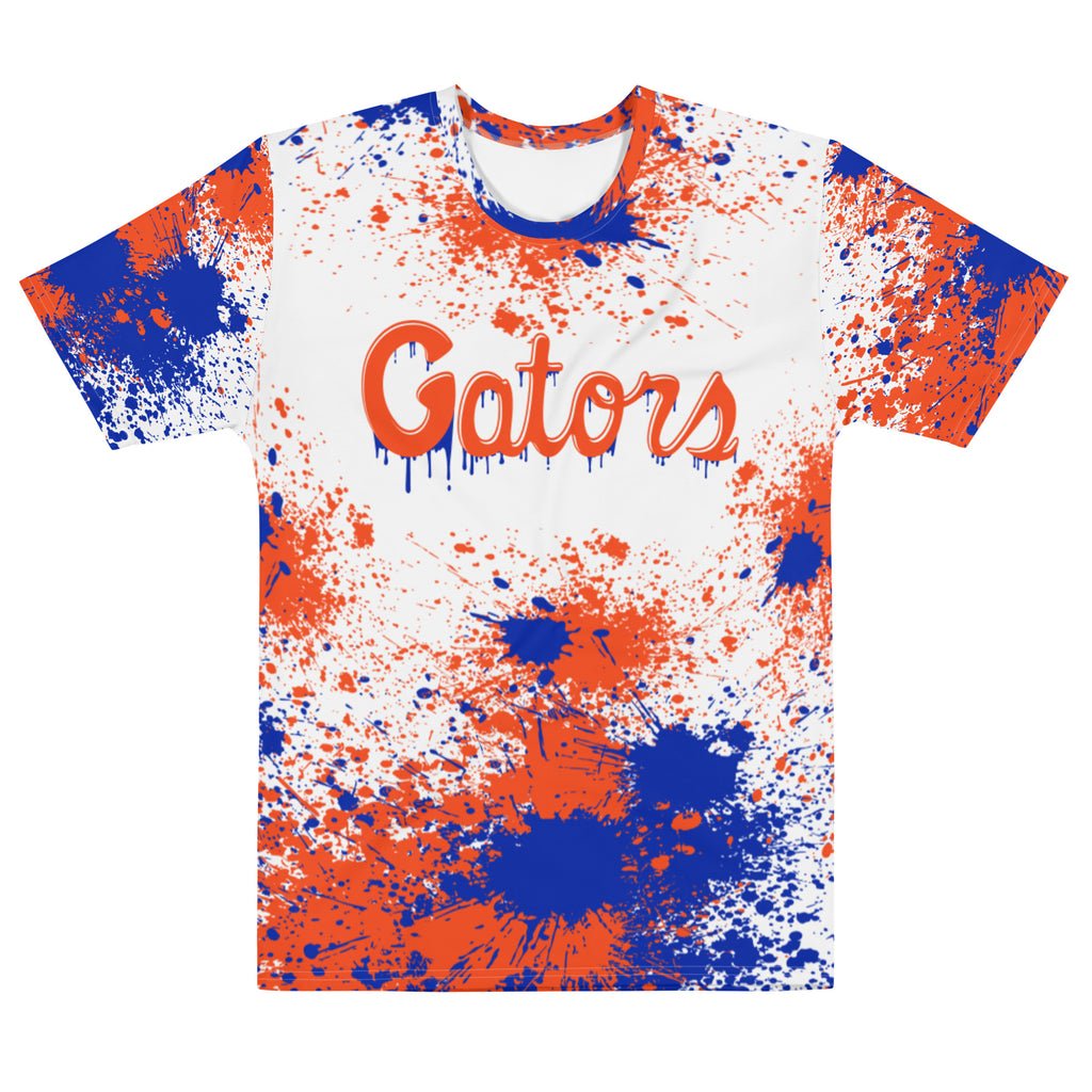 Florida Gators Orange and Blue Paint Splash T-shirt